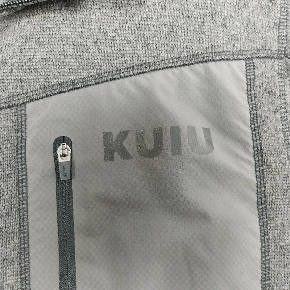 KUIU Base Camp Sweater Mens XL Gray High Loft Full Zip Jacket Fleece Outdoor